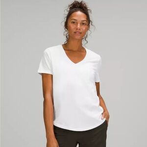 Lululemon V-Neck Tee White Sz L